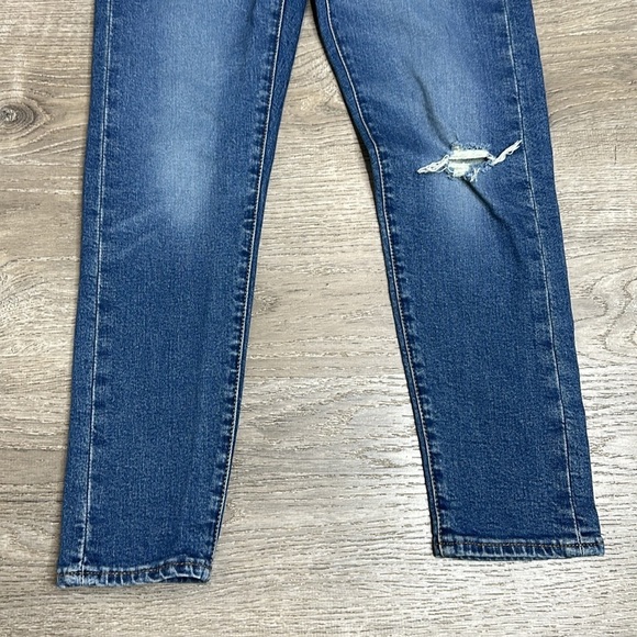 Levi’s High Rise Wedgie Skinny Jeans Distressed Blue Women’s Sz 27 - Picture 4 of 12